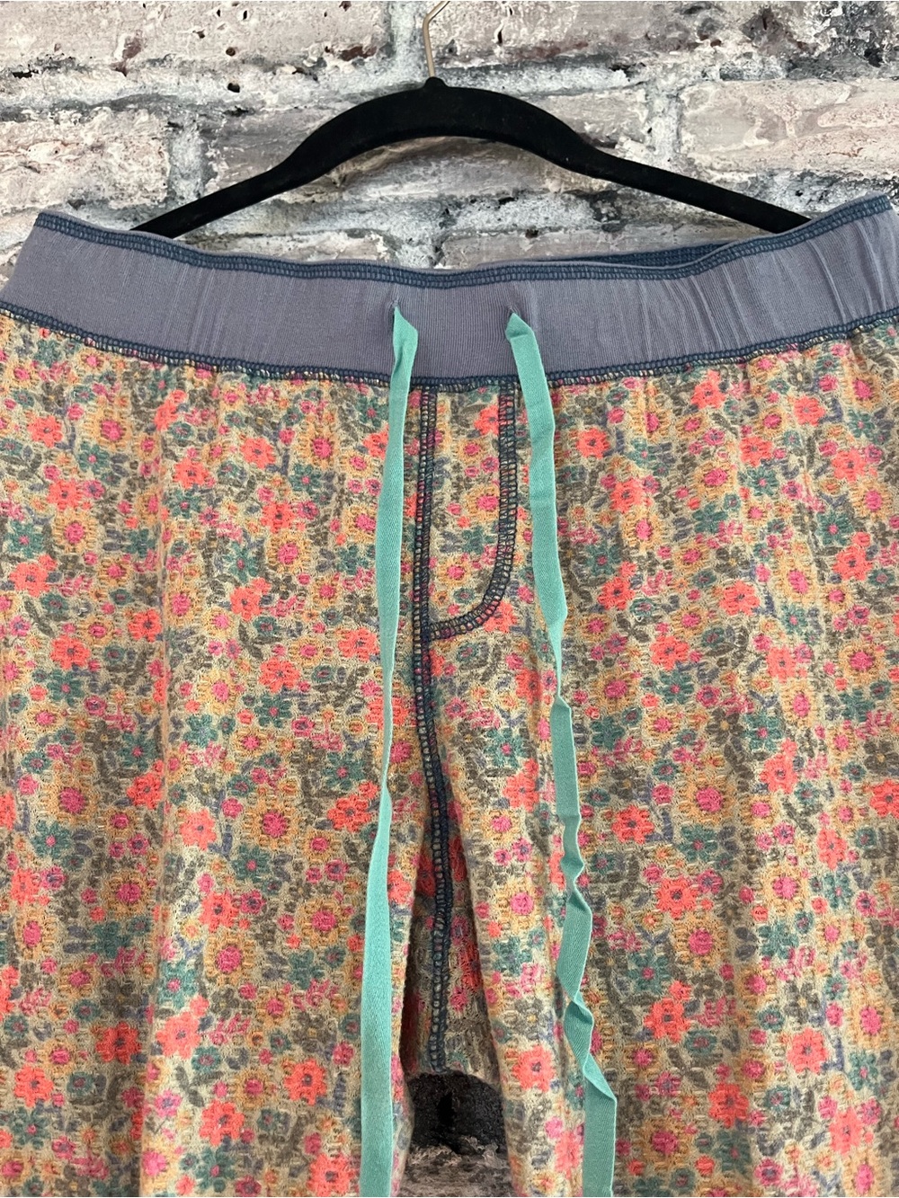 NATURAL LIFE Pastel Multi-Color Waffle Knit Lounge Pants So Cozy & Comfortable - Picture 2 of 4